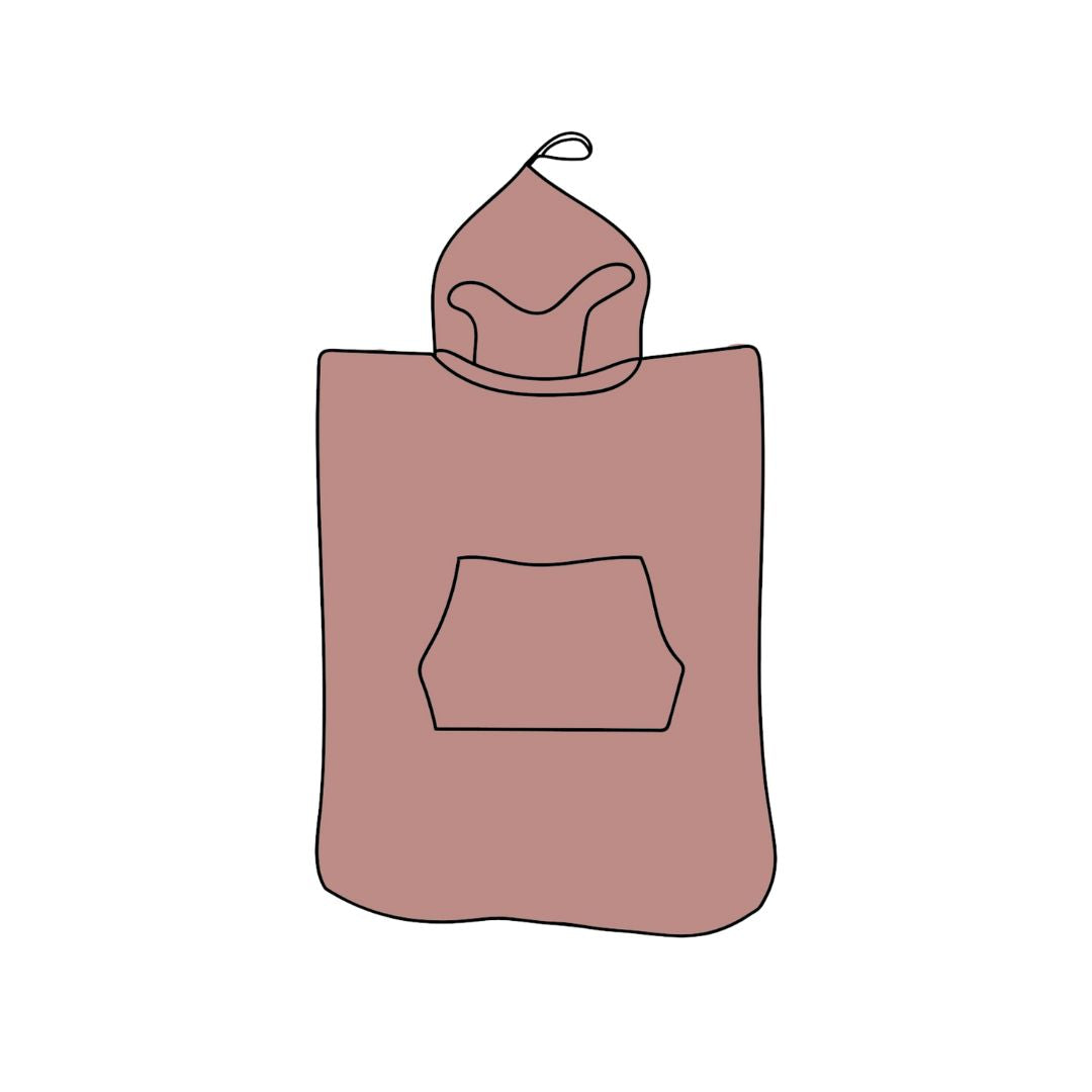 Poncho towel - Peach Beige - The Thirties by gk