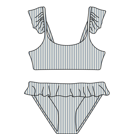 *NEW - Bikini - Blue Stripes - The Thirties by gk