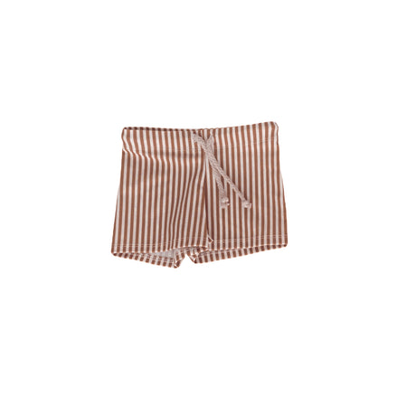 Swim Shorts - Toasted Nut - Stripes - The Thirties by gk