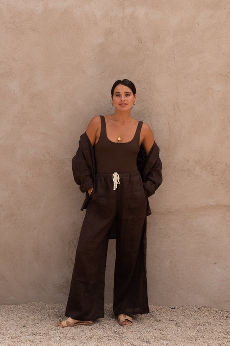 Linen Pants - Arabica // PRE-ORDER - The Thirties by gk