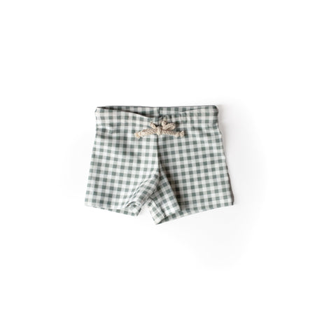 Swim Shorts - Gingham Green x Jess Megan - The Thirties by gk
