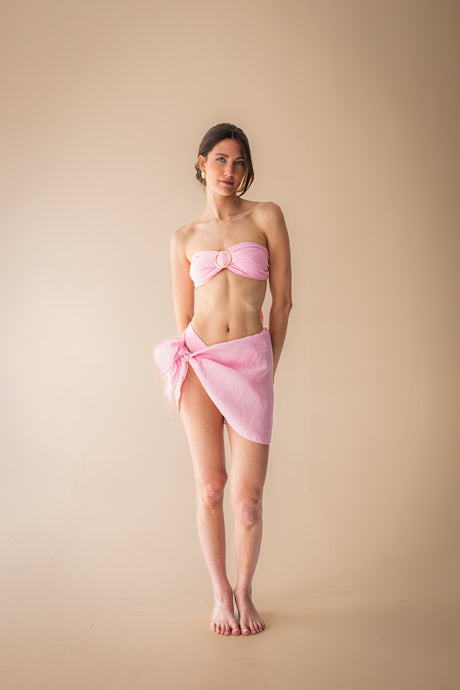 Linen Mini Sarong - Petal - The Thirties by gk